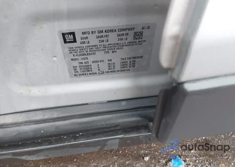 2020 Buick Encore Fwd Preferred из США, поврежденный, VIN KL4CJASB9LB344797